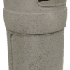 round top trash can plastic